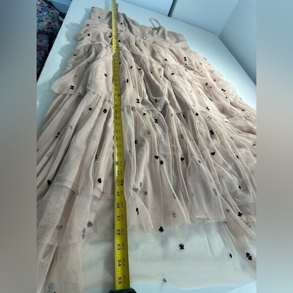 NWT Maeve Tiered Tulle Removable Straps Midi Dress Velvet Details Size 2X - Picture 13 of 13